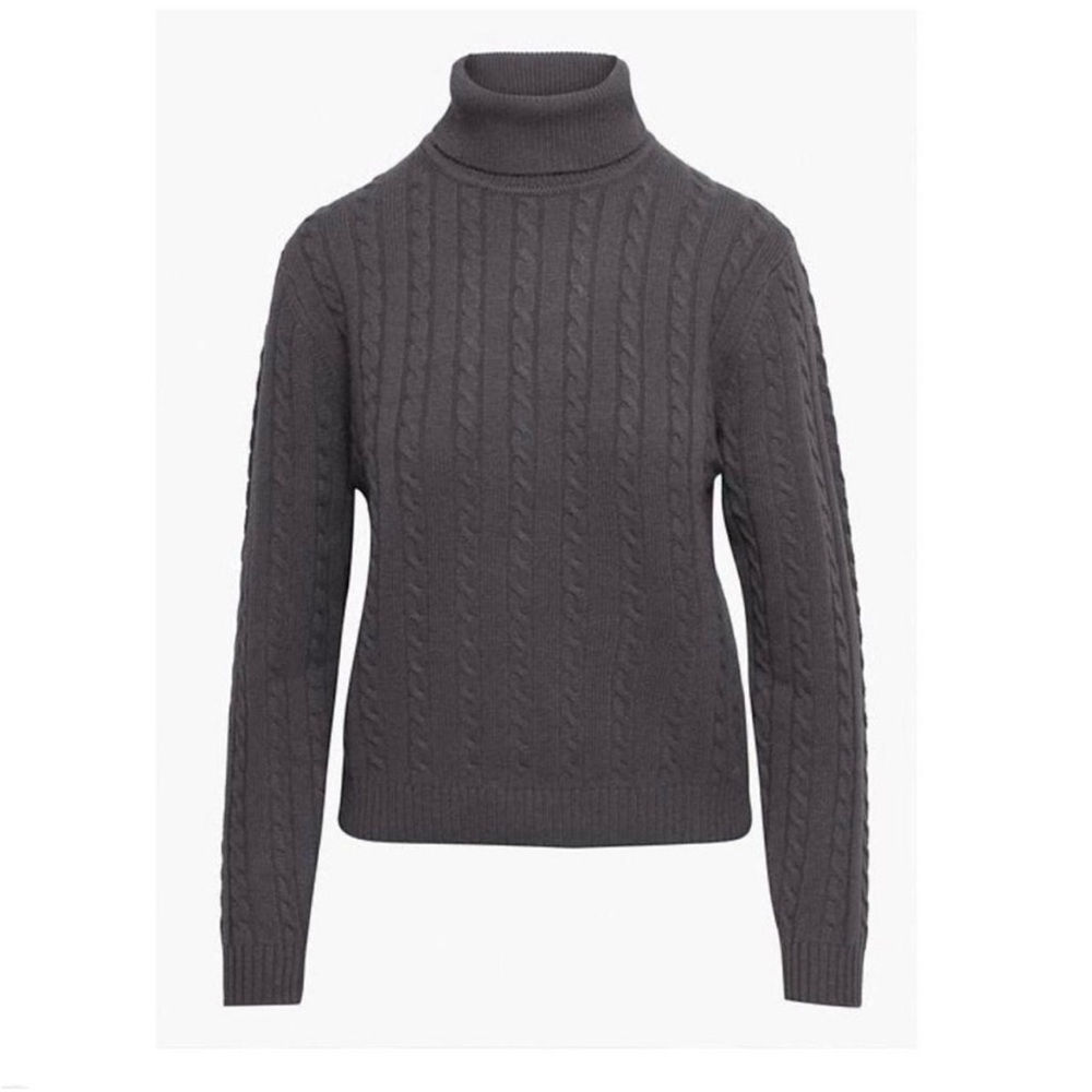 TNA Leonie turtleneck cable wool cashmere M